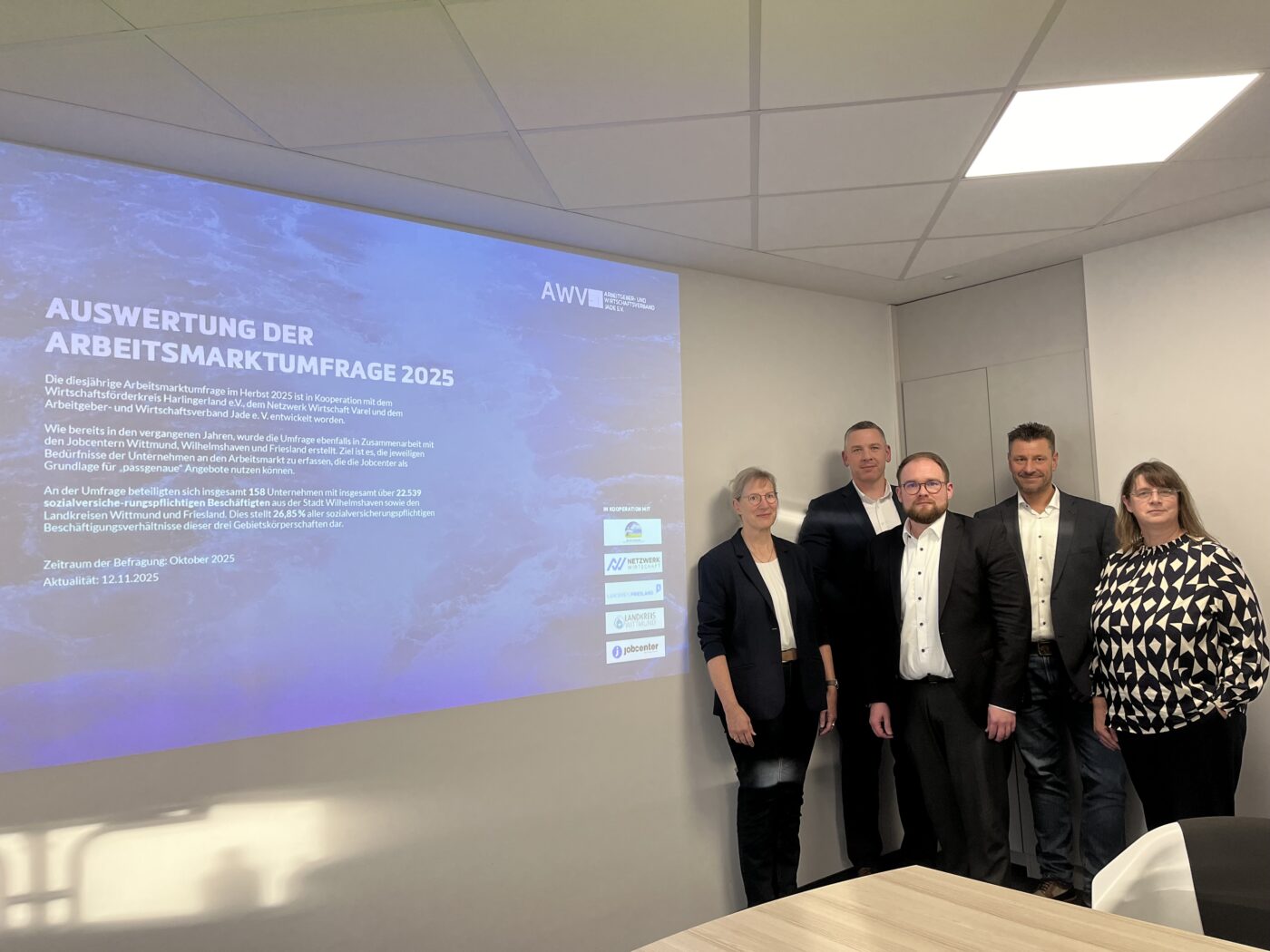 Pressefoto Vorstellung Arbeitsmarktumfrage 2025